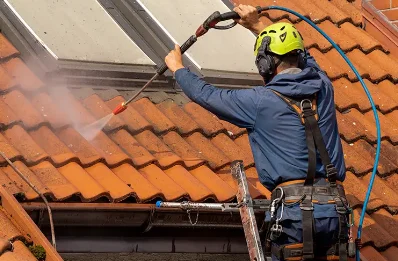 Démoussage et hydrofuge de toiture à Fraquelfing